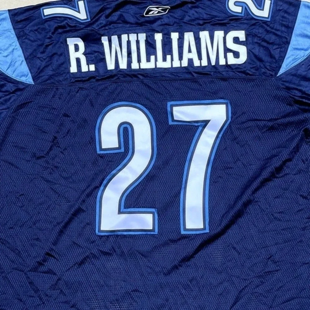 Reebok Toronto Argonauts CFL Jersey Ricky Williams 27 Blue Stitched Mens 2XL - Picture 6 of 6